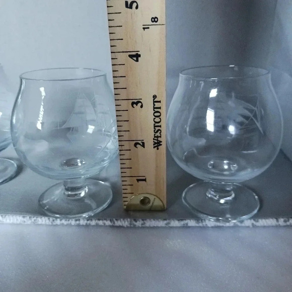 Vtg set of 3 brandy glasses - Picture 3 of 3